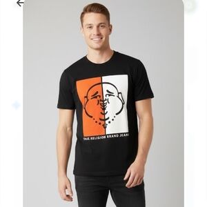 NWT TRUE RELIGION LOGO MONOGRAM TEE   Logo Size S